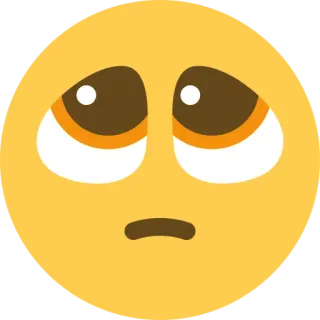 🥺 emoji, sad, pleading, emotional, face telegram sticker