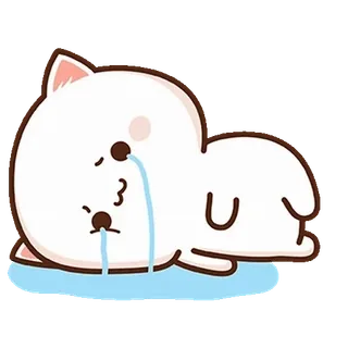 ⭐ crying, sad, cute, animal, tears telegram sticker