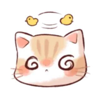 💫 кот, милый, животное, мультфильм, каваий whatsapp sticker