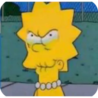 😬 Lisa Simpson The Simpsons whatsapp sticker