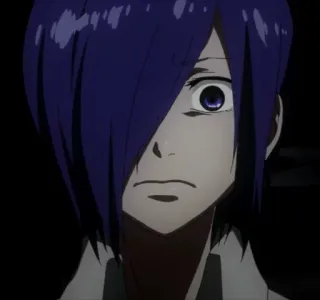 😳 Touka Kirishima Tokyo Ghoul anime, tokyo ghoul, touka kirishima, ghoul, character whatsapp sticker