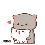 😀 mentor gatos, lindo, animales, mentor, amistad whatsapp sticker