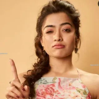 😳 mulher, retrato, dedo, gesto, floral whatsapp sticker