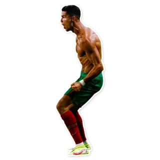 👇 Cristiano Ronaldo football, football américain, athlète, sport, célébration, joueur, Cristiano Ronaldo whatsapp sticker