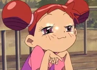 😈 Аниме, Мультфильм, Персонаж, Девушка, Милый, Выражение telegram sticker