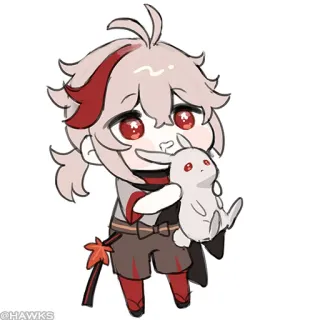 💠 Kazuha Genshin Impact anime, genshin impact, kazuha, character, chibi, video game telegram sticker