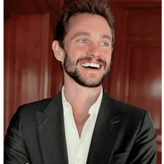 😄 Hugh Dancy schauspieler, porträt, lächeln, mann, glücklich telegram sticker