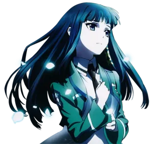 😏 Miyuki Shiba The Irregular at Magic High School Anime, Personagem, Miyuki Shiba, Magia, Escola telegram sticker
