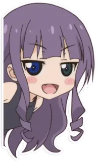 😃 Anime, Manga, Carino, Ragazza, Kawaii, Cartone animato whatsapp sticker