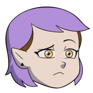 🤨 Amity Blight The Owl House Amity Blight, The Owl House, cartoon, disney, character telegram sticker