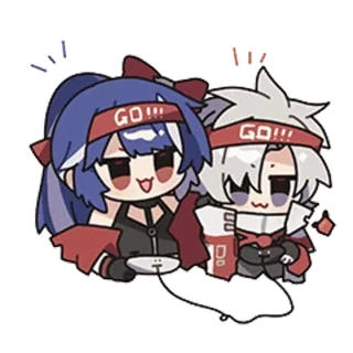 🎮 GO!!! Anime, Manga, Chibi, Cartoon, Kawaii, Go, Laufen whatsapp sticker