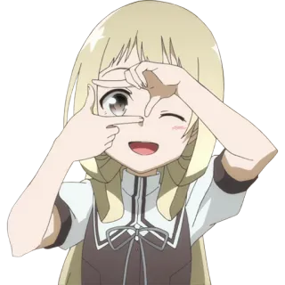 🖼 Ragazza anime, Cartone animato, Personaggio, Disegno, Adesivo, Illustrazione telegram sticker