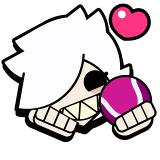 🎭 cartoon, cute, love, ball, pink, heart telegram sticker