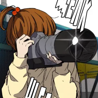 📸 Kamera, Fotografie, Anime, Cartoon, Mädchen, Fotograf whatsapp sticker