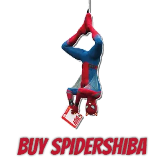 🤌 Spider-Man BUY SPIDERSHIBA Человек-паук, Супергерой, Мем, Криптовалюта, Пародия telegram sticker
