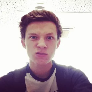 Tom Holland 2😎 by: @tomhollandd telegram stickers