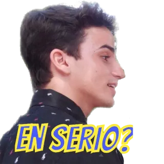 🤨 EN SERIO? серьезный, вопрос, лицо, испанский, выражение, человек telegram sticker