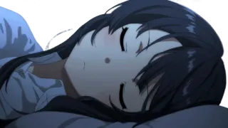 😴 Anime, Dormire, Ragazza, Carina, Notte telegram sticker