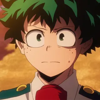 🥦 Izuku Midoriya My Hero Academia anime, manga, my hero academia, izuku midoriya, deku, character, hero telegram sticker