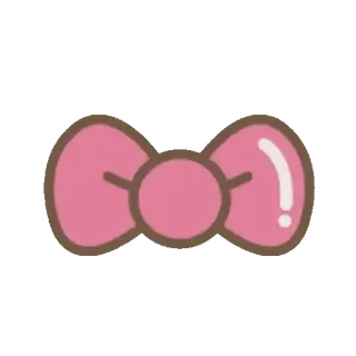 🤗 бант, лента, розовый, милый, украшение, аксессуар whatsapp sticker