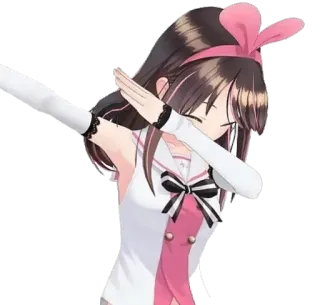 😑 Anime, Menina, Dab, Fofo, Desenho animado whatsapp sticker