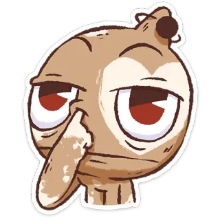 ⭐ cartoon, character, funny, whimsical, weird telegram sticker