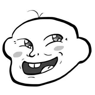 😂 Mème, Visage, Troll, Internet telegram sticker