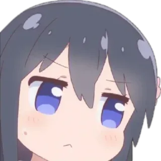 ☹ Anime, Kartun, Gadis, Ekspresi, Lucu, Stiker telegram sticker
