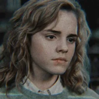 🐿 Hermione Granger Harry Potter Hermelien Griffel, Harry Potter, Emma Watson, tovenaar, heks, magie, personage telegram sticker