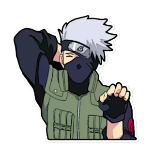 😅 Kakashi Naruto Kakashi, Naruto, Anime, Manga, Postać, Ninja telegram sticker