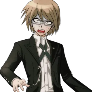 😱 Byakuya Togami Danganronpa Anime, Personaggio, Espressione, Panico telegram sticker