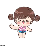 Boobib's Day👧- @MochaStickers whatsapp stickers