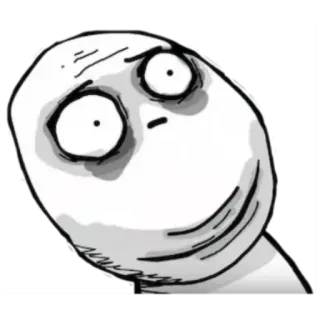 😧 meme, face, expression whatsapp sticker