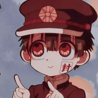 😊 Hanako Toilet-bound Hanako-kun anime, character, hanako-kun, sticker, manga, japanese telegram sticker