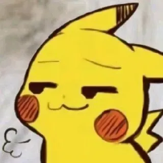 ⚡️ Pikachu Pokemon pikachu, arrogante, pokemon, carino, anime telegram sticker
