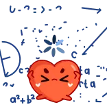 🤔 coração, kawaii, fofo, vermelho, bravo, emoji telegram sticker