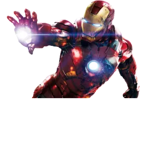 🖐 Iron Man スーパーヒーロー, アイアンマン, マーベル, コミックキャラクター, トニー・スターク telegram sticker