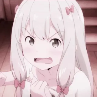 💗 Anime, Fille, En colère, Personnage, Mignon, Illustration telegram sticker