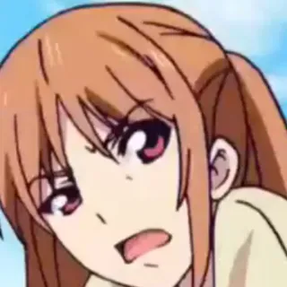 😒 Menina anime, Desenho animado, Personagem, Expressão, Emocional, Ilustração telegram sticker