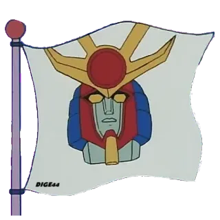 🏴 DIGE44 hoạt hình, cờ, robot, đầu, dige44 telegram sticker