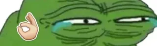 😂 Pepe the Frog Pepe, Meme, Señal OK, Meme de internet whatsapp sticker