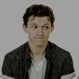 😐 Tom Holland acteur, célébrité, portrait, homme, film, cinéma telegram sticker