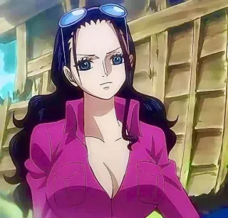 😕 Nico Robin One Piece Anime, Charakter, Frau, Pirat, Robin telegram sticker