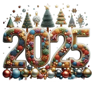 🎄 2025 ปีใหม่, 2025, คริสต์มาส, รื่นเริง, วันหยุด, ตกแต่ง, ต้นไม้ whatsapp sticker