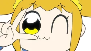 😜 Popuko Pop Team Epic Anime, Manga, Pop Team Epic, Popuko, Niedlich, Japanisch, Cartoon telegram sticker