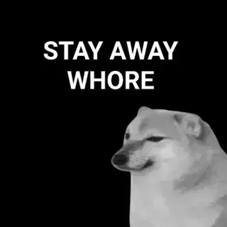 🙂 STAY AWAY
WHORE anjing, menyinggung, makian, hewan whatsapp sticker