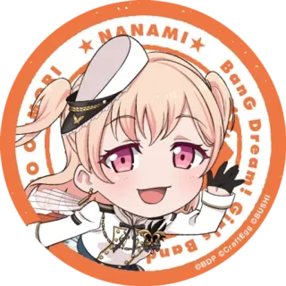 нанами хиромачи ^^ @stickersbandori :: @fStikBot whatsapp stickers