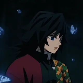 🌊 Giyu Tomioka Demon Slayer 动漫, 漫画, 鬼灭之刃, 富冈义勇, 角色 telegram sticker