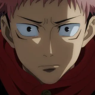 💥 Yuji Itadori Jujutsu Kaisen Anime, Manga, Penyihir, Remaja, Serius telegram sticker