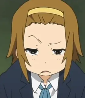 🤨 anime, menina, expressão, personagem telegram sticker